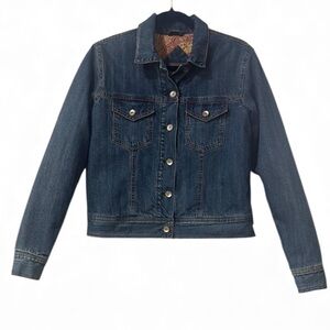Austin Clothing Co. “ROADSTER” Paisley-Lined Denim Jacket | Women’s Size Small